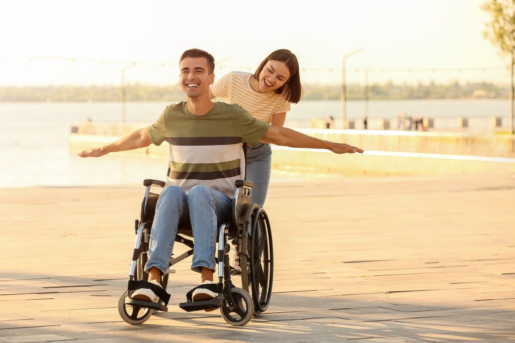 Young Man With Physical Disability